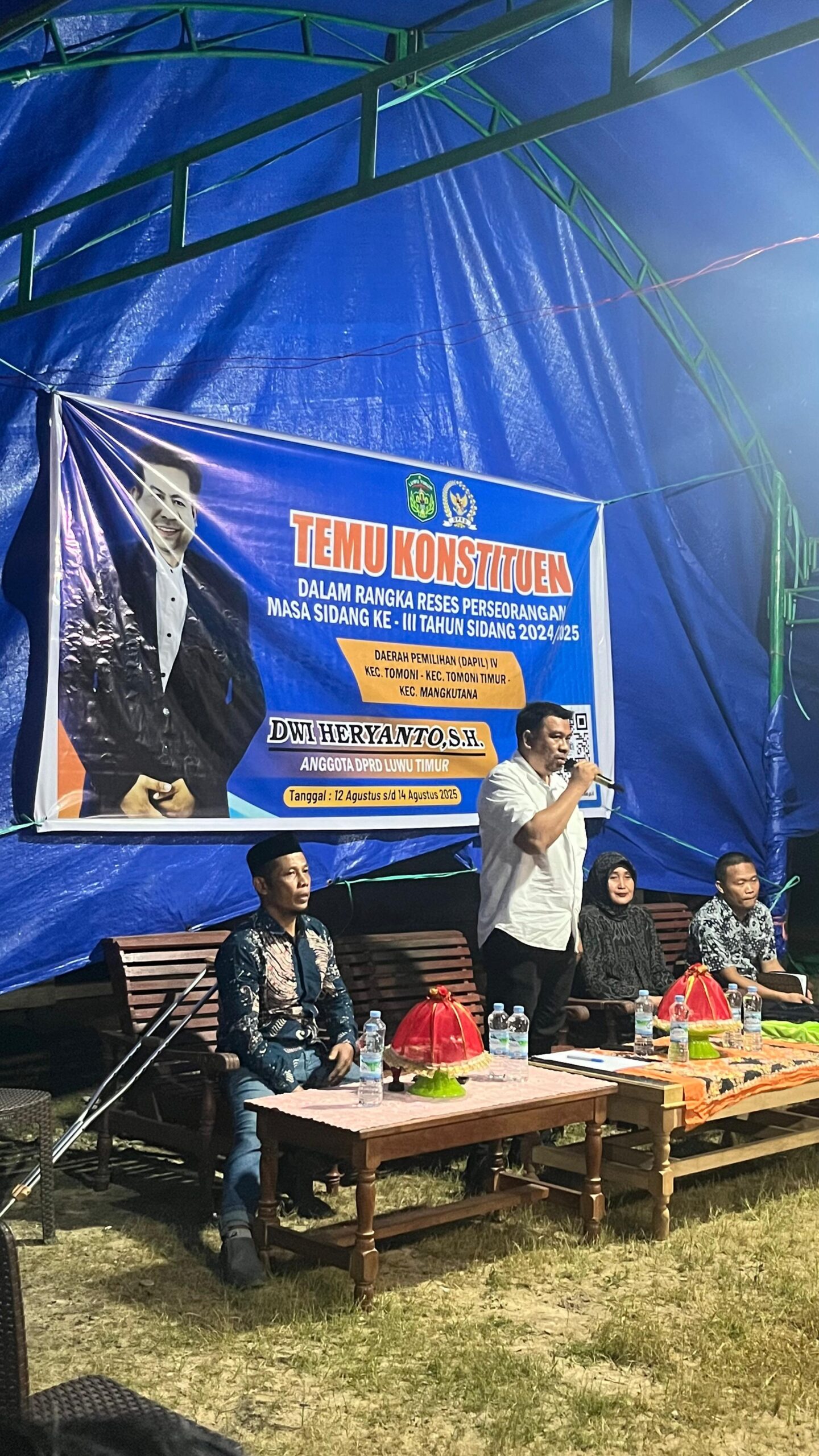 Anggota DPRD Kabupaten Luwu Timur Dwi Heryanto SH Serap Aspirasi Masyarakat di Mangkutana