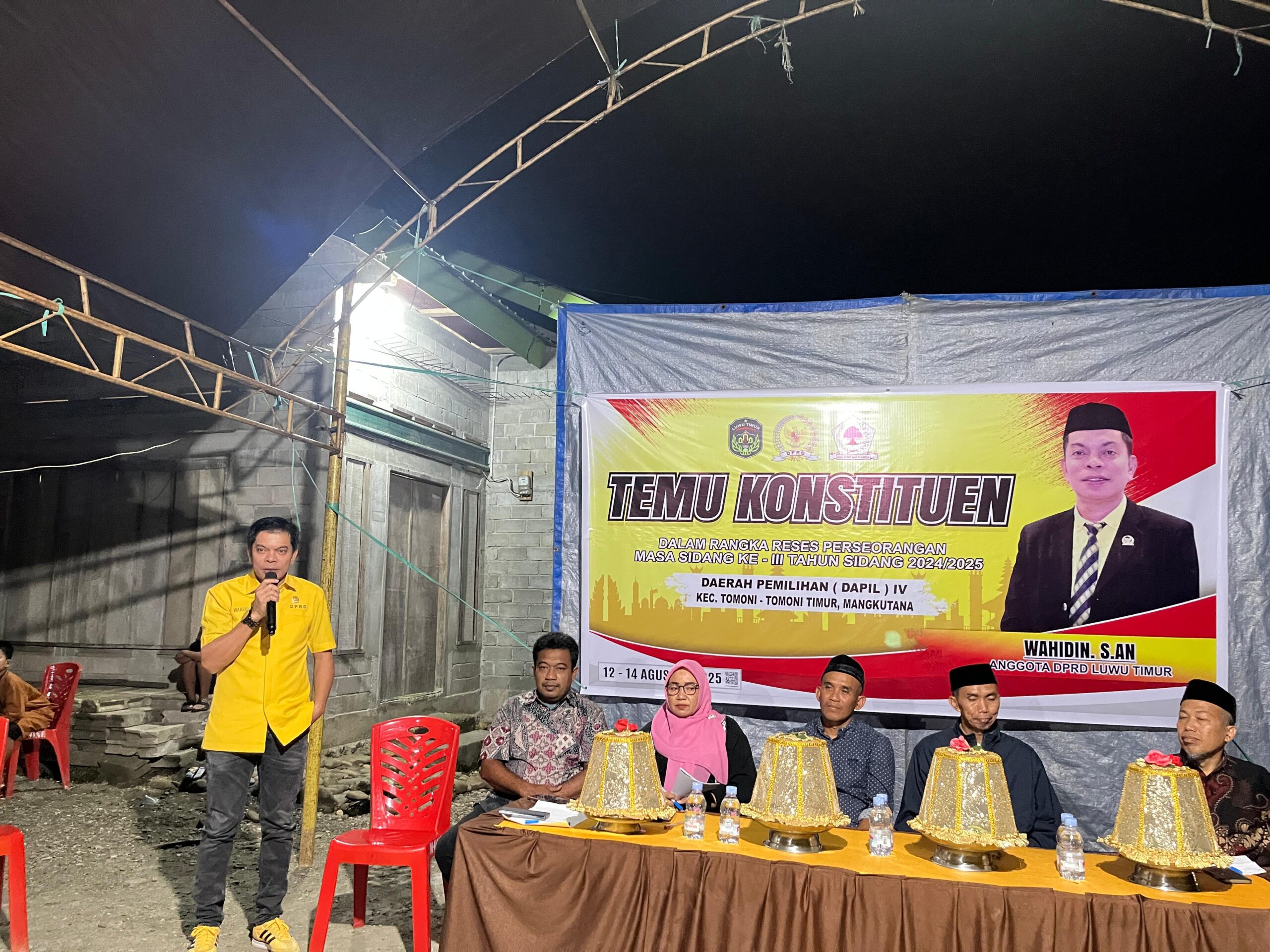 Wahidin Wahid Anggota DPRD Kabupaten Luwu Timur Serap Aspirasi Masyarakat Di Tomoni