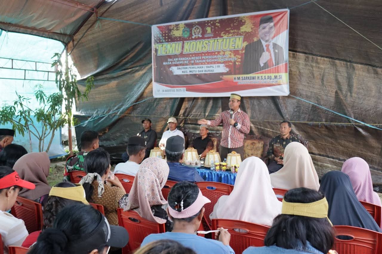 Anggota DPRD Luwu Timur Sarkawi Hamid Reses Perseorangan di Burau