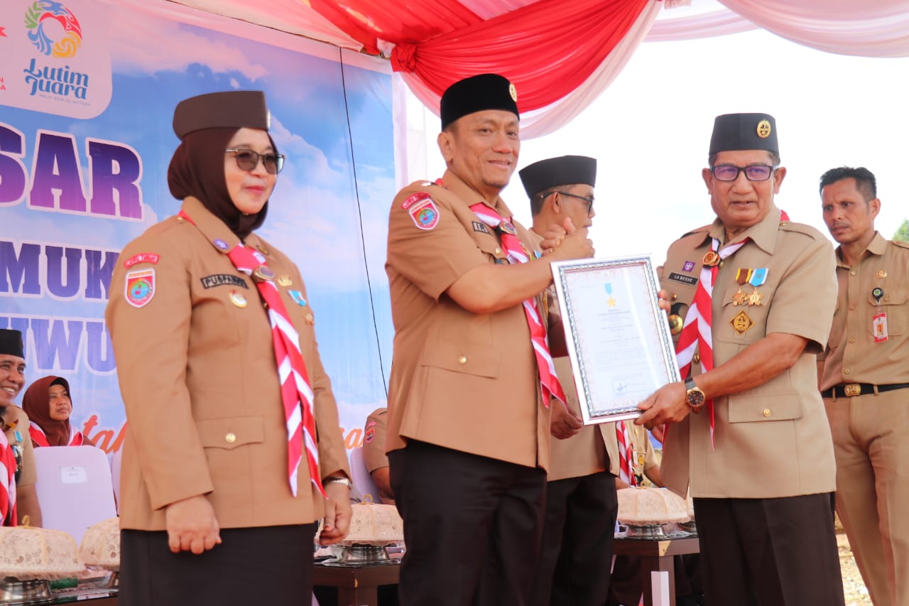 Bupati Irwan Pimpin Upacara HUT ke-64 Pramuka, Ajak Pramuka Jadi Pilar Ketahanan Bangsa