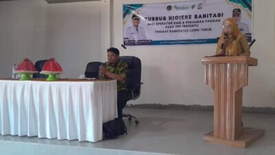 Pastikan Air dan Pangan Aman, Dinkes Lutim Gelar Kursus Higiene Sanitasi