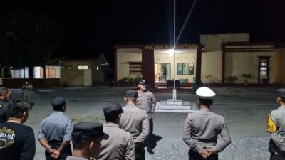 Patroli Gabungan di Dalam Rangka Mengantisipasi Gangguan Kamtibmas Wilayah Hukum Polsek Mangkutana