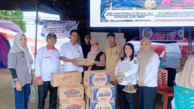 Kepala Desa dan Ketua BPD Solo Kunjungi Posko Korban Kebakaran di Sorowako