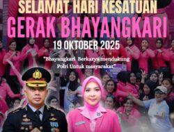 Polres Luwu Timur Ucapkan Selamat Hari Kesatuan Gerak Bhayangkari (HKGB) ke-73