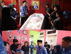 Anggota DPRD Luwu Timur Rusdi Layong Serahkan Santunan Keluarga Almarhum Marten