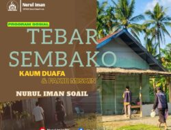 Tim Depsos Masjid Jami Nurul Iman Salurkan 40 Paket Sembako untuk Kaum Dhuafa