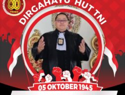Ketua Umum OA Feradi WPI Adv. Donny Andretti Ucapkan Selamat HUT TNI ke-80: “TNI Prima, TNI Rakyat, Indonesia Maju”