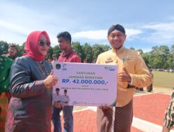 Mas Carik Sekdes Wonorejo Timur Hadiri Upacara Sumpah Pemuda, Sekaligus Mewakili Penerimaan Santunan Ketenagakerjaan
