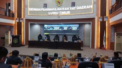 Rapat Paripurna DPRD Luwu Timur Bahas Lima Ranperda Prioritas