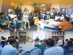 Diskominfo-SP bersama Media Partner Lutim Kunjungi Kantor BKM dan Tribun Timur