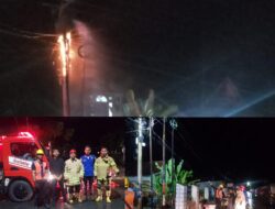 Kebakaran Akibat Korsleting Listrik di Desa Mekar Sari Berhasil Ditangani Cepat