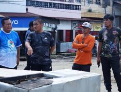Bupati Irwan Awasi Kerapian dan Estetika Pembangunan Drainase Pasar Malili