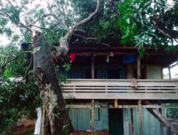 Angin Puting Beliung Terjang Dusun Manarang, Sejumlah Rumah Rusak
