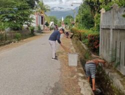 PJ Kades Turun Langsung Pimpin Gotong Royong Jelang Penilaian Lomba Desa