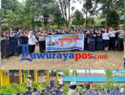 Ops Zebra Pallawa 2025, Satlantas Lutim Sambangi SMPN 2 Malili Beri Edukasi Lalu Lintas