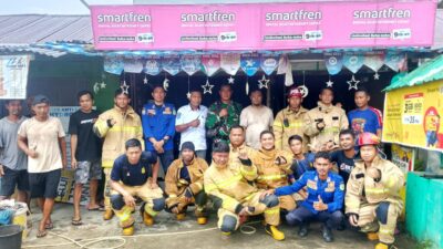 Kebakaran Rumah di Desa Cendana Hijau, Kecamatan Wotu, Dua Unit Damkar Diterjunkan