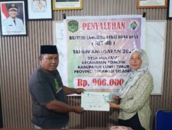 Meski Hari Libur, Pemdes Mulyasri Tetap Salurkan BLT Tahap Akhir