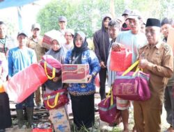 Wabup Puspawati Salurkan Langsung Bantuan Korban Bencana Angin Kencang Angkona ‎