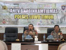 Polres Luwu Timur Gelar Anev Bhabinkamtibmas untuk Tingkatkan Efektivitas Pelayanan di Lapangan