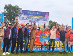 Ditutup Plt. Kadis Parmudora, 375 United Juara Kalaena Bersatu Cup III 2025