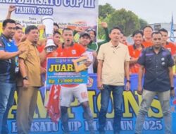 Turnamen Sepak Bola Kalaena Bersatu Cup III Jadi Ajang Silaturahmi Warga, DPRD Lutim Apresiasi