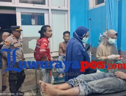 Kapolsek Mangkutana Pantau Langsung Kondisi Korban Longsor Terowongan Arkora di Puskesmas Tomoni