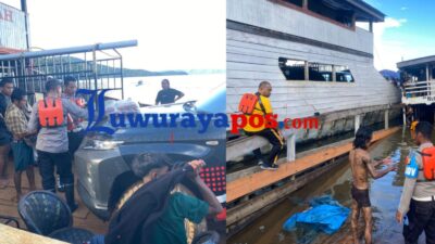 KM Nurul Jaya Tenggelam di Danau Towuti, Seluruh Penumpang Selamat