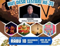 Pemdes Lestari Siapkan Acara Meriah HUT Desa Lestari ke-35