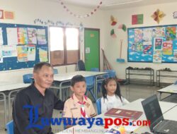 Wakil Ketua I DPRD Luwu Timur Hadiri Pengambilan Rapor Anaknya di SD YPS Sorowako