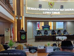 Bupati Luwu Timur Hadiri Rapat Paripurna DPRD Luwu Timur Persetujuan Ranperda dan Penutupan Masa Sidang