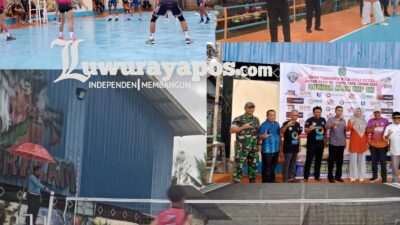 Resmi Dibuka, Camat Tomoni Hadiri Turnamen Voli Putra Sumber Alam 2026