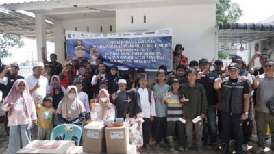 Bupati Luwu Timur Santuni Anak Yatim Korban Bencana Banjir di Aceh Tamiang