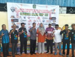 Babinsa Desa Sumber Alam Turut Hadir dalam Pembukaan Turnamen Voli Putra Sumber Alam CUP III 2026