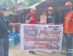 Wakil Ketua I DPRD Luwu Timur Bersama Ketua Komunitas Tambora Street Salurkan Langsung Bantuan Sosial di Aceh Tamiang