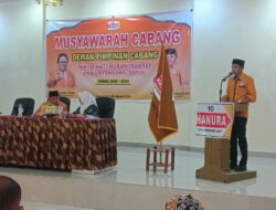 Aprianto, S.Kep Resmi Pimpin DPC Partai Hanura Luwu Timur