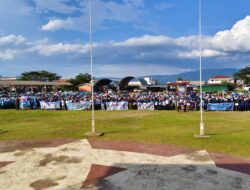 Ribuan Guru Meriahkan Penutupan PORSENI I PGRI Luwu Timur 2026 di Sorowako