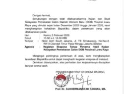 Akses Trans Sulawesi Baliase Masih Dibatasi, I-OTDA Jadwalkan Ekspose Kajian Kelayakan Provinsi Luwu Raya di Jakarta