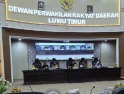 DPRD Luwu Timur Gelar Rapat Paripurna Bahas Tiga Ranperda Strategis