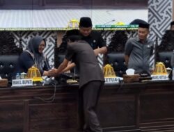 Wabup Puspawati Husler Sampaikan Tanggapan atas Pandangan Fraksi di Sidang Paripurna DPRD Lutim