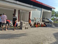 Kerja Bhakti Bersihkan Sisa Material, Sambut Operasional KDMP Teromu