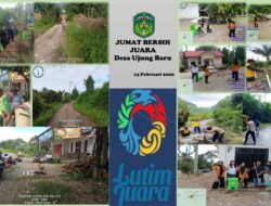 Pemdes Ujung Baru Rutin Gelar Jumat Bersih Juara, Warga Kompak Gotong Royong