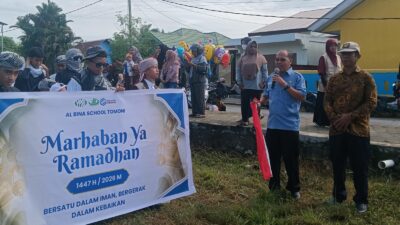 Kades Beringin Jaya Dampingi Sekdis Pendidikan Lepas Pawai Sambut Ramadhan