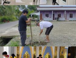 Sambut Ramadhan 1447 H, Pemdes Lakawali Gelar Bersih Masjid dan Penanaman Pohon
