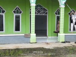 Lanjutan Kegiatan Gotong Royong, Pemdes Kalaena Bersama Warga Kembali Bersihkan Masjid Nurul Huda