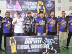 Total Hadiah Puluhan Juta Rupiah, Kadis Parmudora Safaat DP Hadiri Turnamen Bupati Futsal Ramadhan XIII