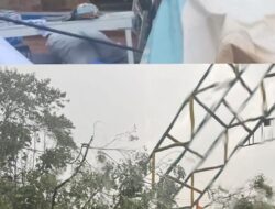 Angin Kencang Disertai Hujan Deras Terjang Kecamatan Towuti, 2 Rumah dan Stand Pasar Ramadhan Rusak