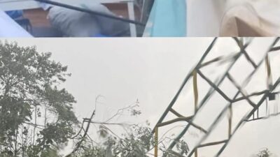 Angin Kencang Disertai Hujan Deras Terjang Kecamatan Towuti, 2 Rumah dan Stand Pasar Ramadhan Rusak