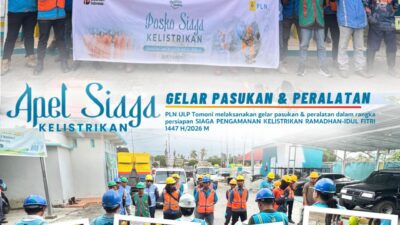 PLN ULP Tomoni Gelar Pasukan dan Peralatan Siaga Kelistrikan Jelang Idul Fitri 1447 H