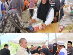 Ratusan Petugas Kebersihan Terima Paket Lebaran Dari Bupati dan Wakil Bupati Lutim