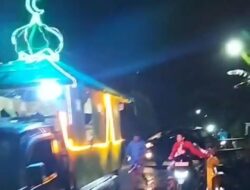 Meski Cuaca Tidak Bersahabat, Pemdes Bersama Masyarakat Desa Mulyasri Antusias Keliling Takbiran